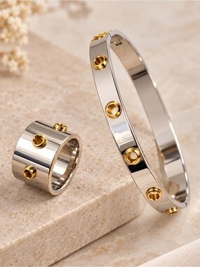 Elegant Two-Tone Set